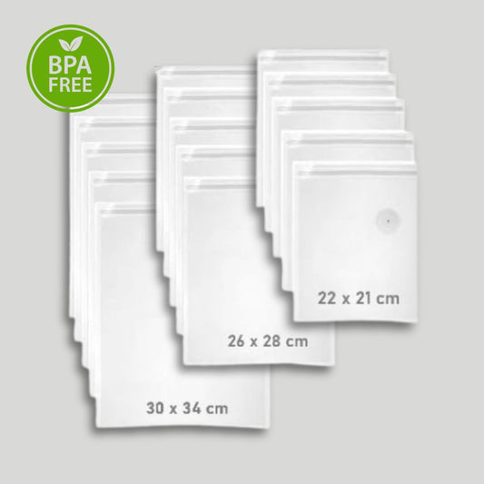 Újrafelhasználható vákuum zacskó (15db)