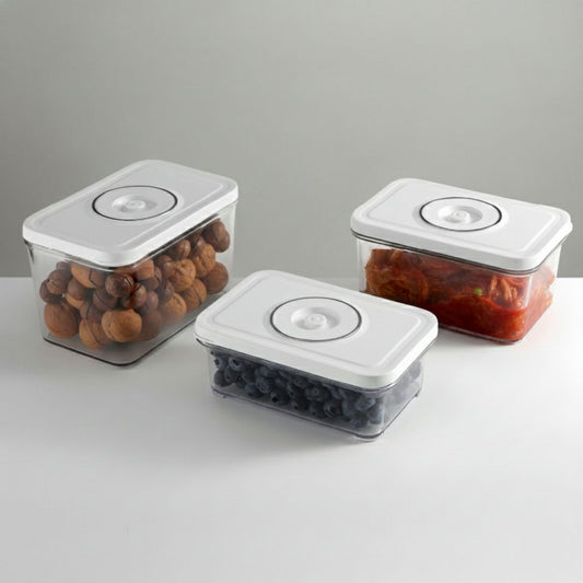 vákuumozható tároló edények (3db)